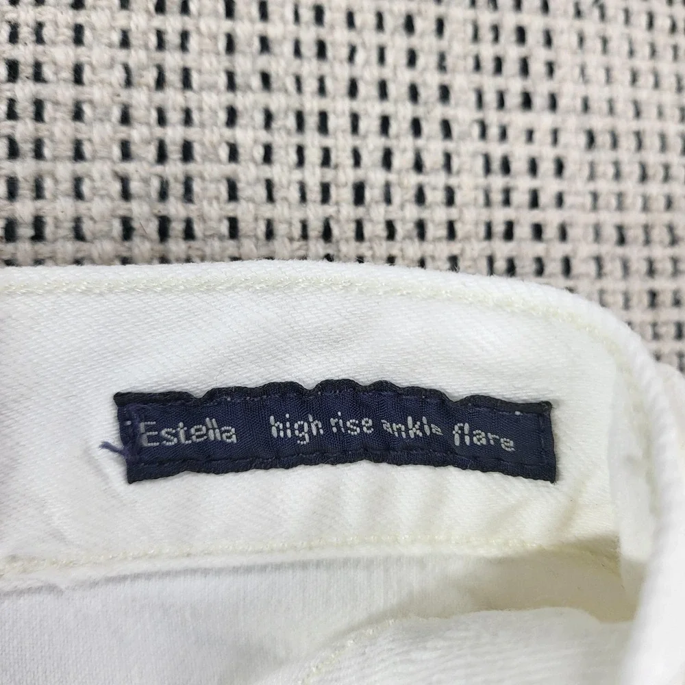 Citizens Of Humanity Estella Jeans Womens 32‎ White High Rise Ankle Flare Denim